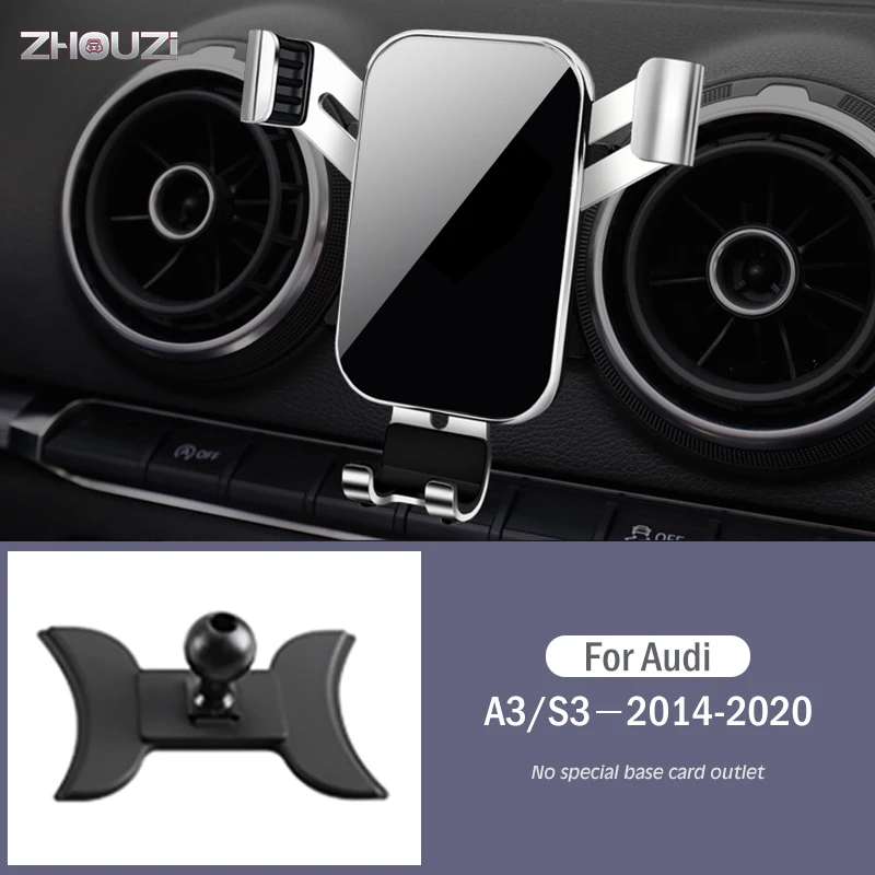 

Car Mobile Phone Holder For Audi A3 S3 8V 2014-2020 Special Mounts GPS Stand Gravity Navigation Bracket Auto Accessories