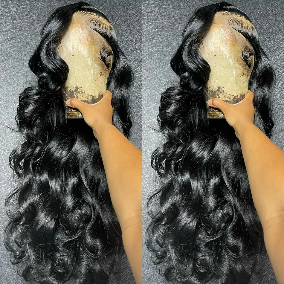 30 40 Inch 13x6 Body Wave Lace Front Human Hair Brazilian 250 Density 13x4 Hd Transparent Body wave Lace Frontal Wigs For Women