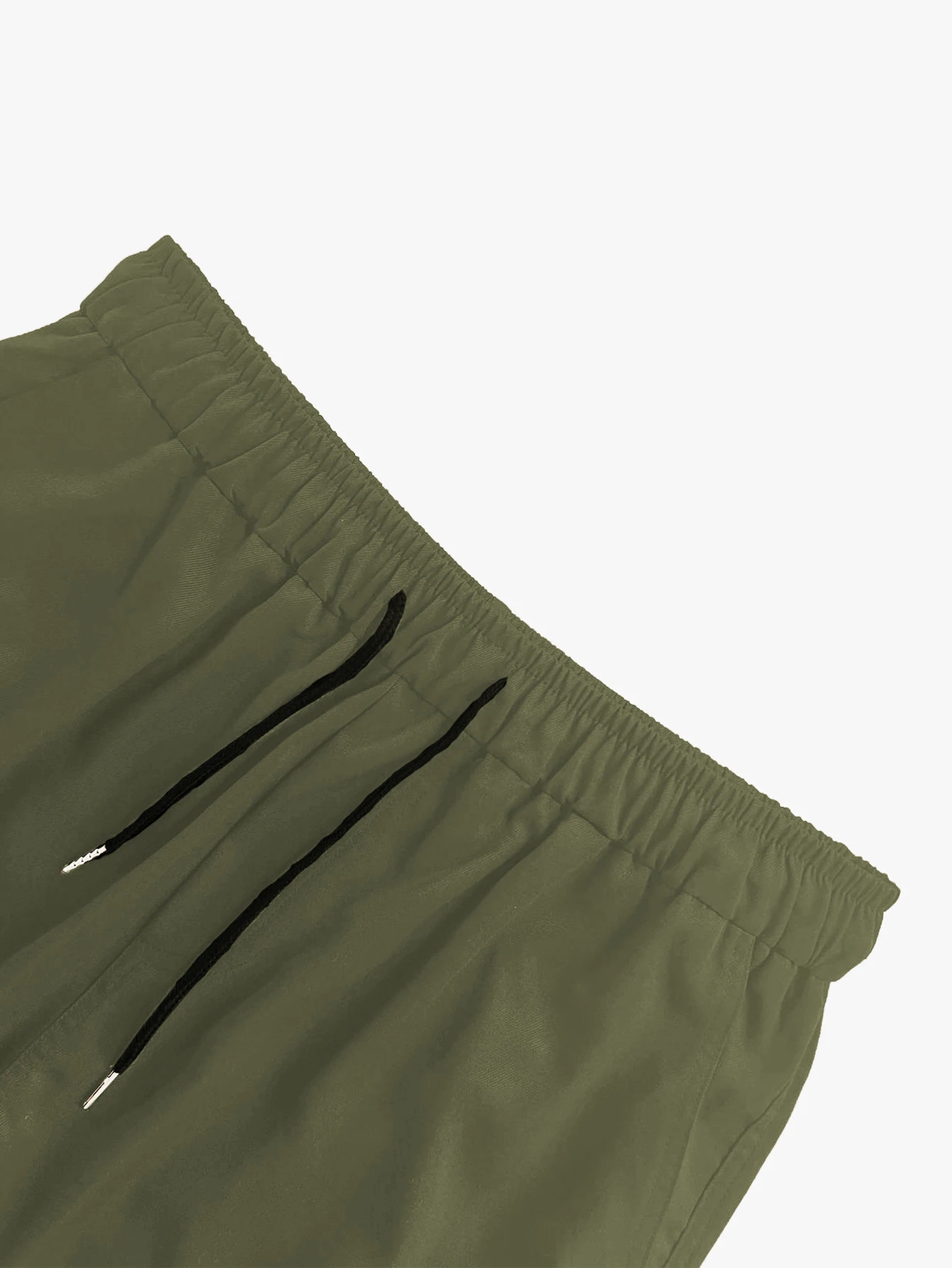Einfarbige Cargohose für Herren mit Pattentasche, Kordelzug am Bund, normale Passform, lässige Hose mit geradem Bein für den Alltag – Detail 5