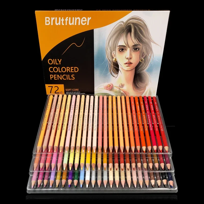 26/50/72 Colors Manga Colored Pencils Set Skin Tones Oily Character Portrait Boxed for Drawing Professional Art Supplies