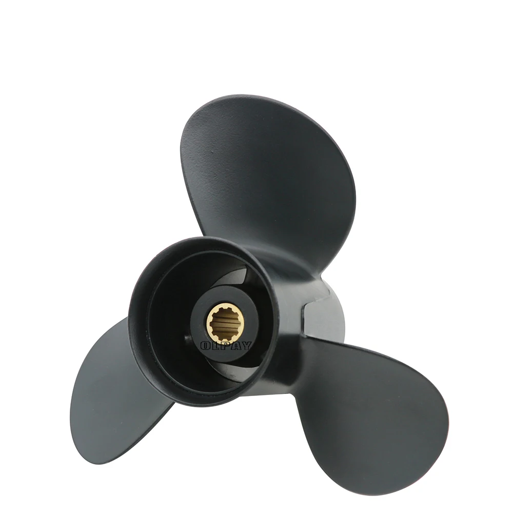 Propeller 9.9x14 For Tohatsu MFS25B MFS30B Aluminum 10 Tooth Spline RH 349B64529-1