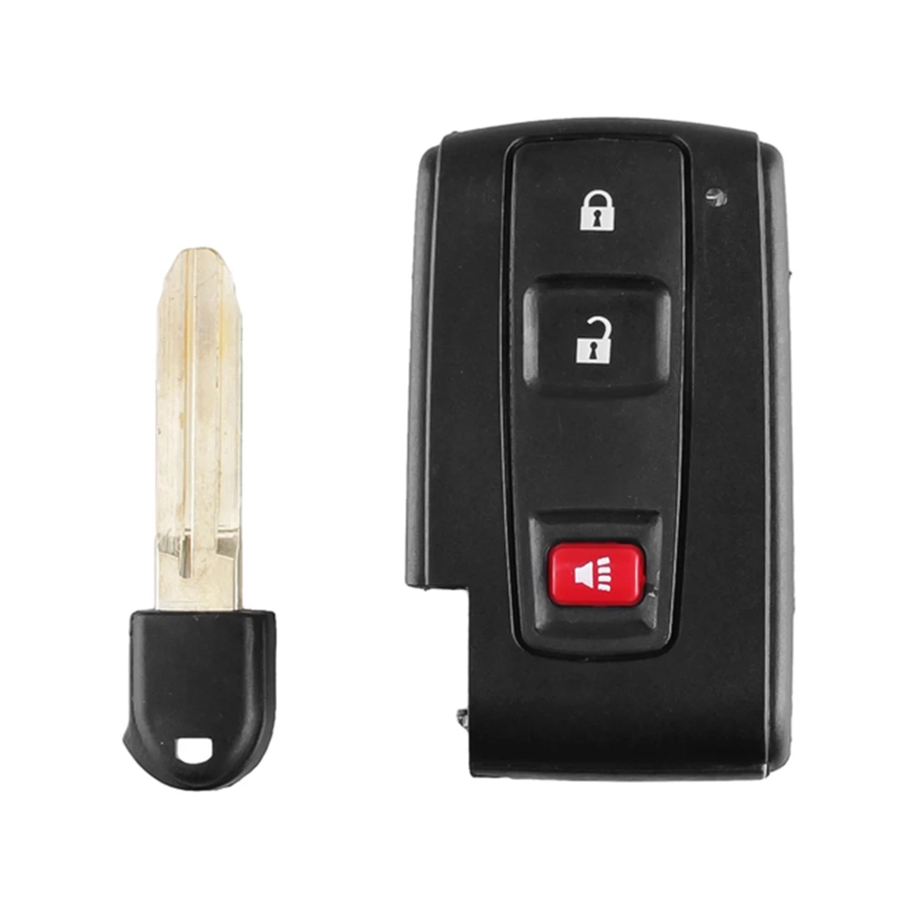 3 Knoppen Smart Remote Auto Key Shell Case Voor Toyota Prius 2004 2005 2006 2007 2008 2009 Corolla Verso Camry Key Cover