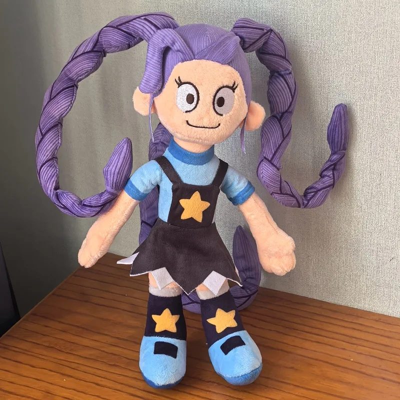 Lily Creepy Cute Monster Purple Long Braids Girl Plushie Fan Art Toy Soft Doll for Gamers Kids Birthday Christmas Gift