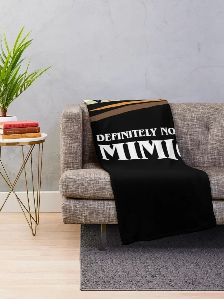 Definitely Not A Mimic Tabletop RPG Gaming Throw Blanket