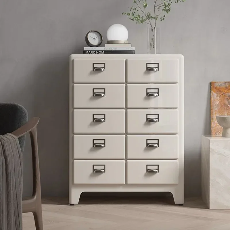Ten bucket storage living room storage cabinet, modern multi-bucket display side cabinet 3
