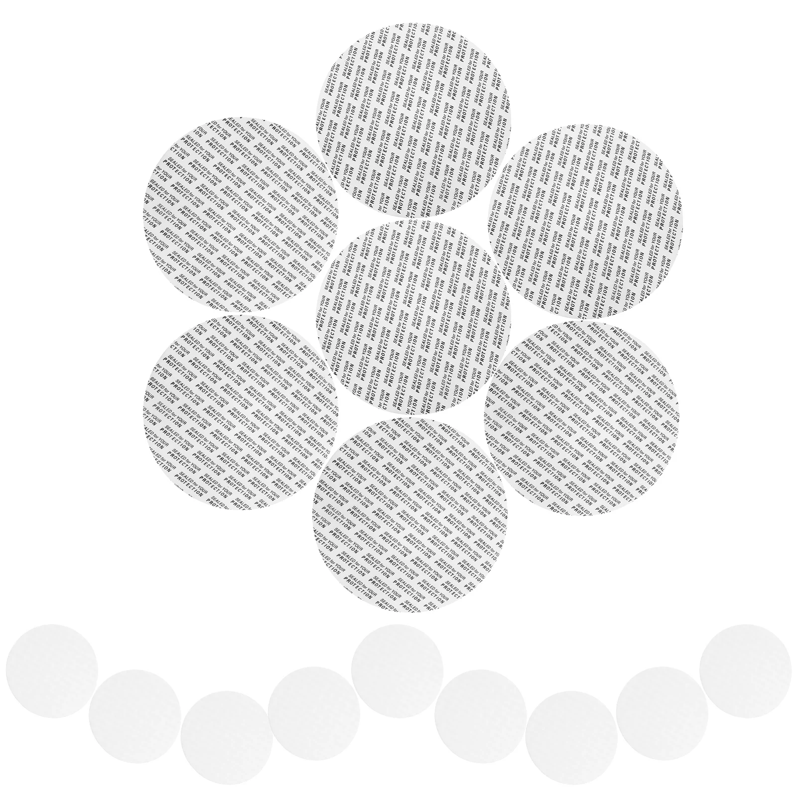 

100pcs Bottle Cap Sealing Gasket 87mm Self Adhesive Lid Gaskets for Jars Containers Pressure Sensitive Seals Bottle Seals