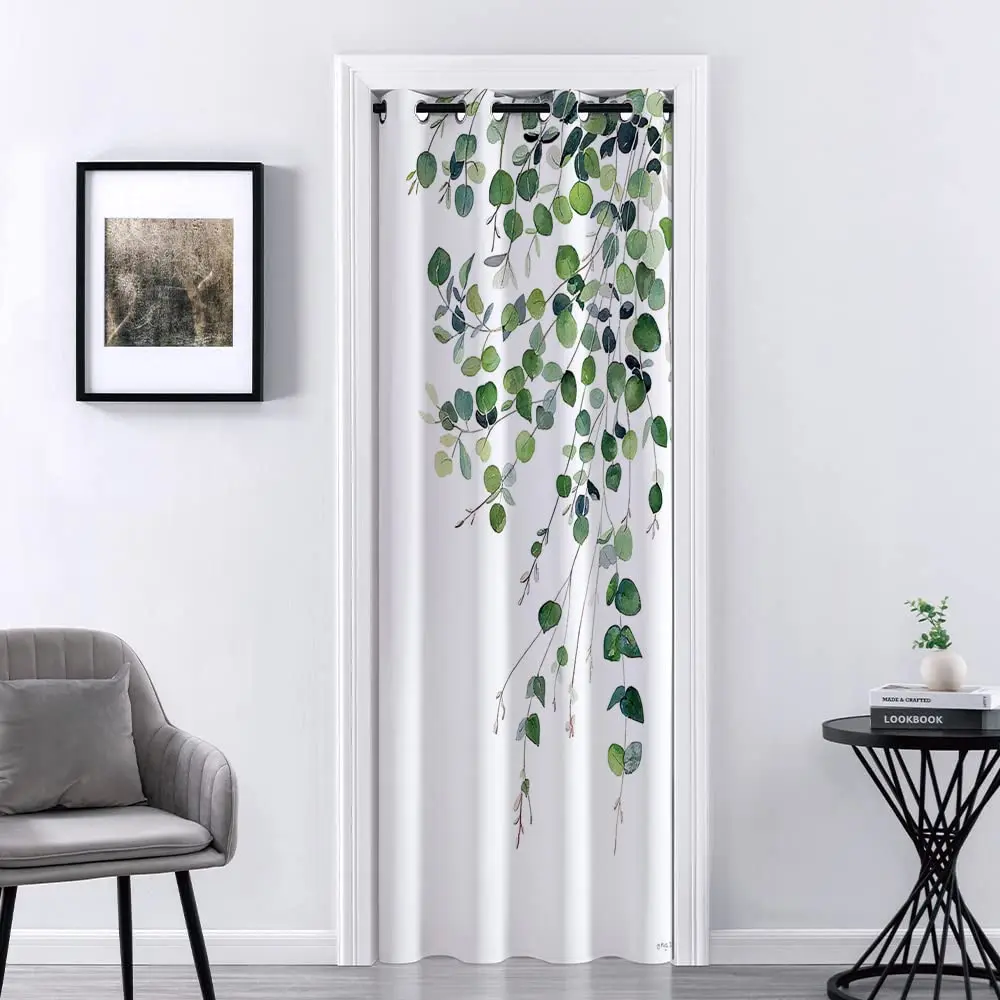 Mountain Sun Door Curtains Doorway Privacy Sliding Closet Curtain for Laundry Room Blackout Grommet Partition Insulated Noren