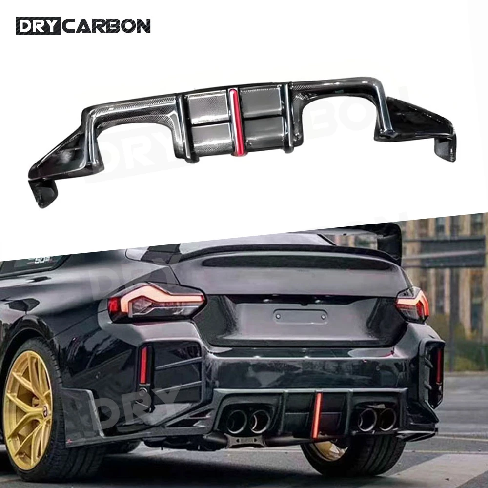 

Задний диффузор из углеродного волокна, бампер, спойлер для BMW 2 серии G87 M2 2023 + FRP, бампер, диффузор, комплекты кузова