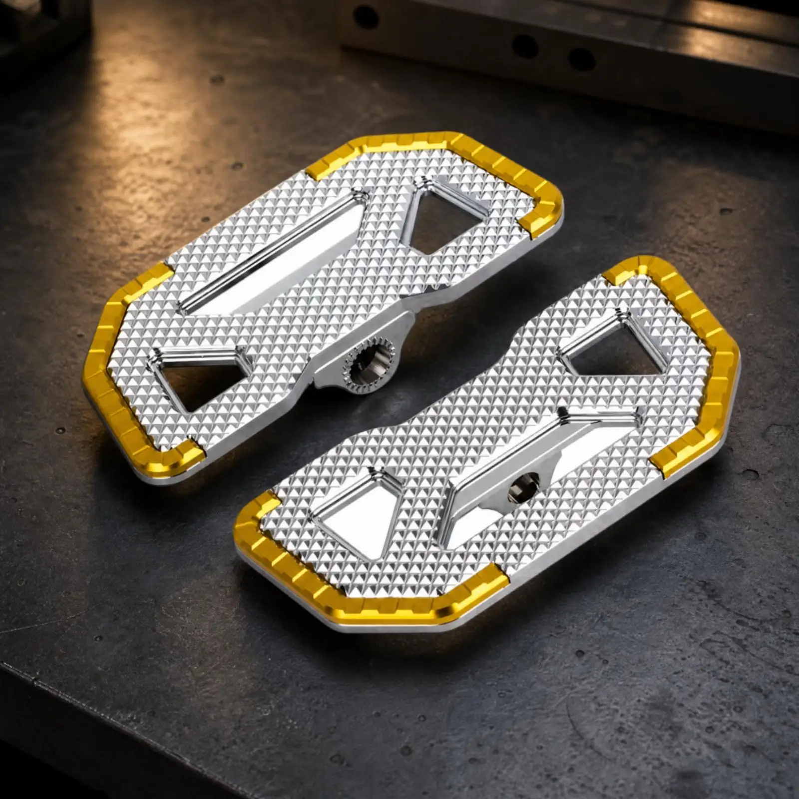 Aluminum Alloy Motorcycle Foot Pedal for Extended Rides Traction Grip Surface Universal Fit