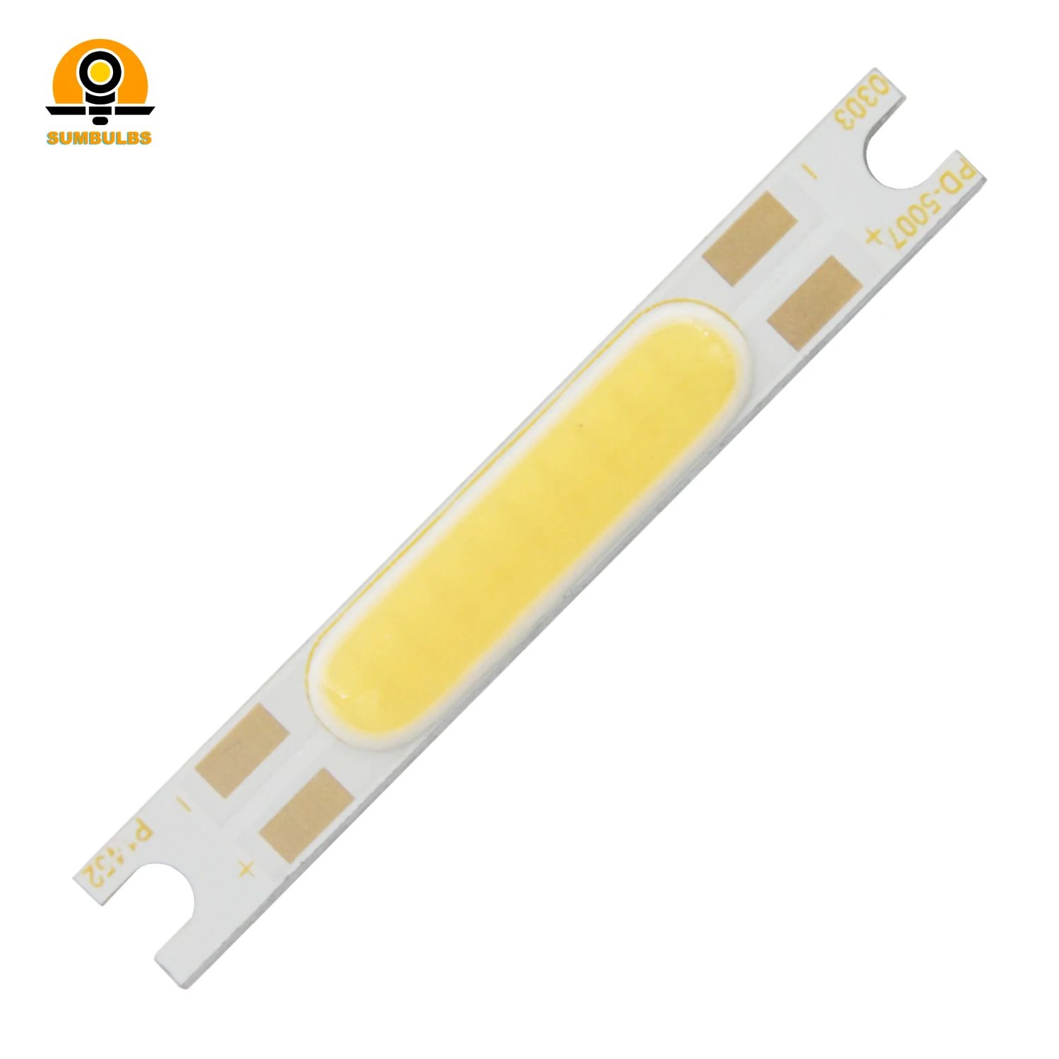 50x7mm 3W DC 9V 300mA wejście Led Cob listwa pasek źródło światła emitujące diodę ciepłą naturalną zimną białą do oświetlenia lamp DIY ściana