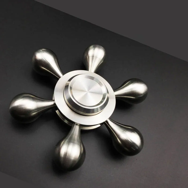 قطرة الماء سايكو الفولاذ المقاوم للصدأ الإصبع الدوران تململ متعة EDC اليد سبينر وقت طويل للغاية دوران الدوران لعبة لتخفيف الضغط