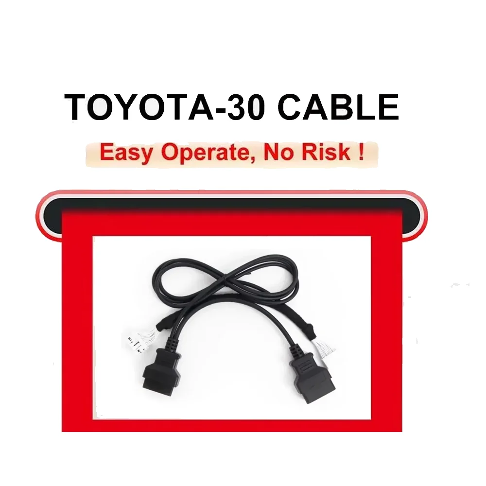 OBDSTAR para Toyota-30 Cable Programación de claves de proximidad Todas las llaves perdidas No es necesario perforar el arnés