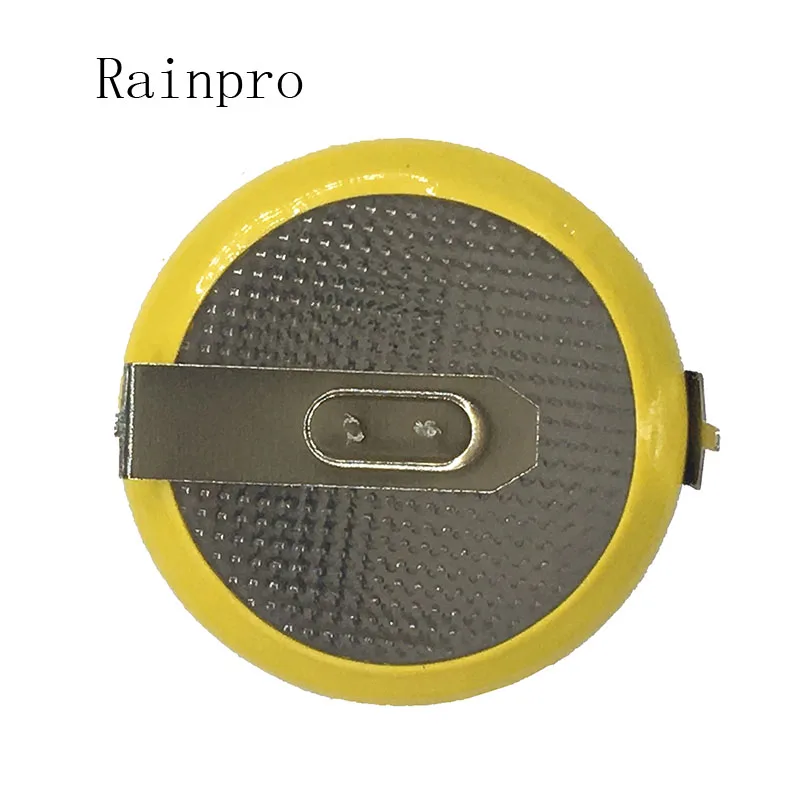 2 قطعة/الوحدة LIR2032 2032 3.6 فولت زر بطارية قابلة للشحن بطارية ليثيوم مع قدم لحام