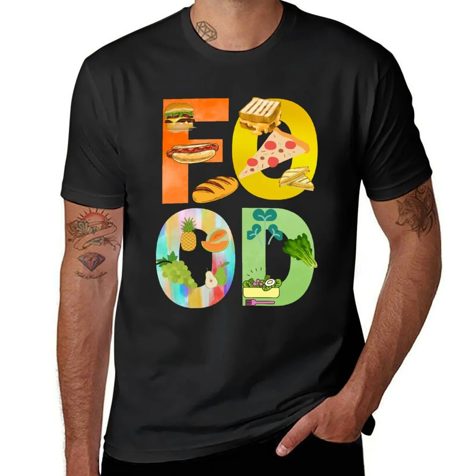 Thank you for the food T-Shirt Aesthetic clothing blanks animal prinfor boys Men's cotton t-shirt