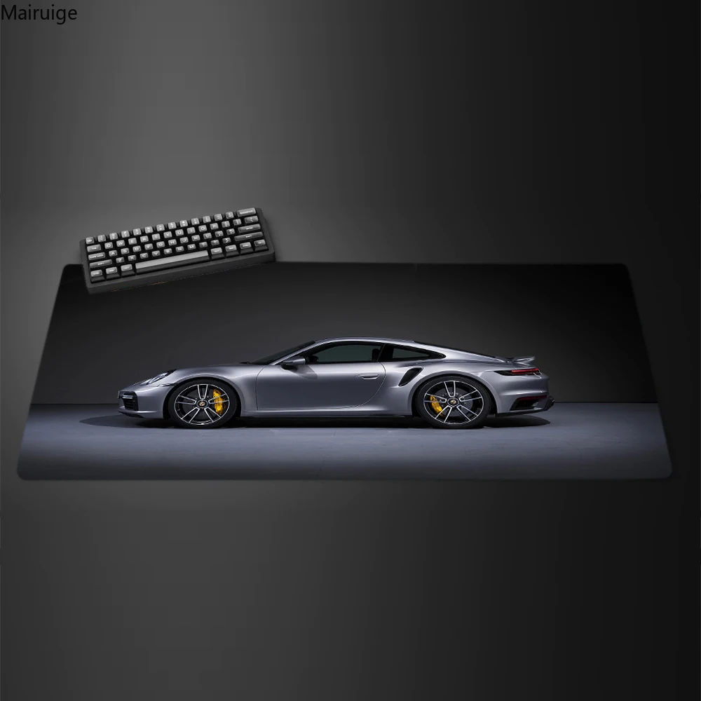 

900x400MM Luxury Car 911 GT3 RS mousepad rubber Non-slip Lockedge Office Student Gaming Thickened Large Writing Pad Cushion
