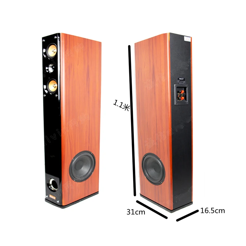 Altoparlante domestico ad alta potenza da 160W 8 pollici Home Theater scaffale anteriore altoparlante Hifi febbre altoparlante passivo Audio da pavimento