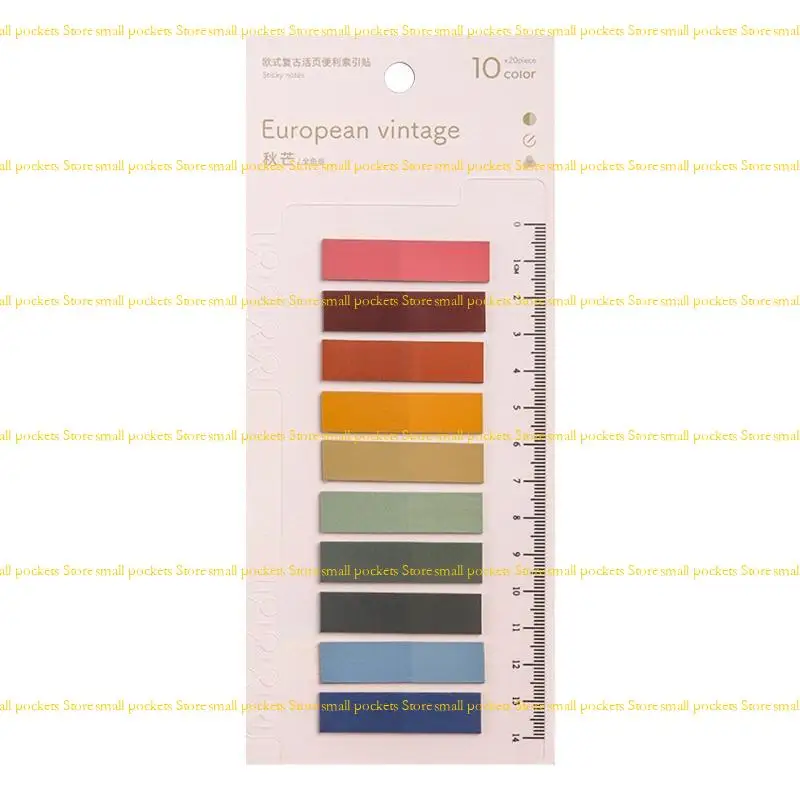 R1WD 200PCS Mini Index Stickers met Binder Divider Sticky Notes Flags Boekpagina Tabs