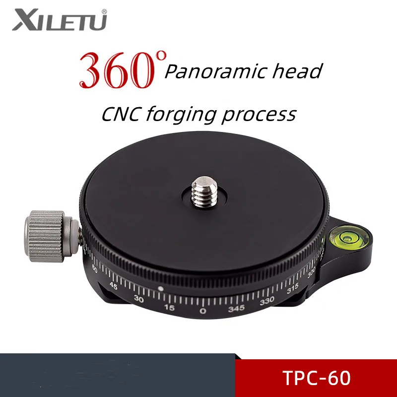 xiletu-tpc60-パノラマボールヘッドクランプ三脚ベース-360-°-dslrカメラ用の回転写真撮影小道具