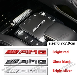 Amg Letter Emblem Badge for Mercedes AMG A B C E S GLK GLA Interior Center Console Fob Logo Car Styling Accessory Car Stickers