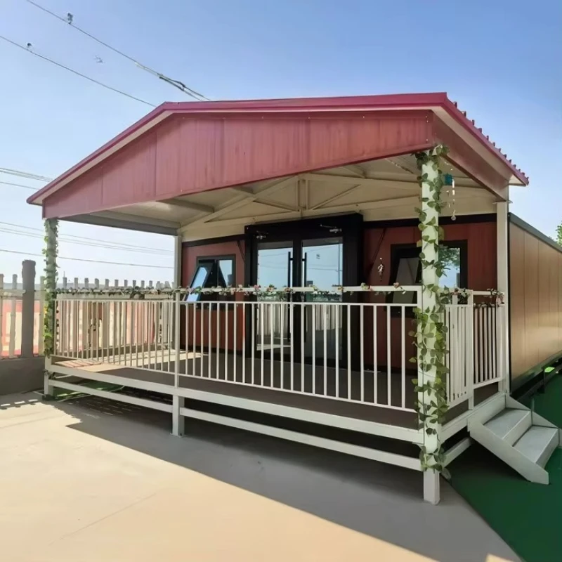 Luxury 40ft Expandable Prefab Farmhouse Container House 2 4 Bedroom Toilet Shower Villa Casa Contenedor