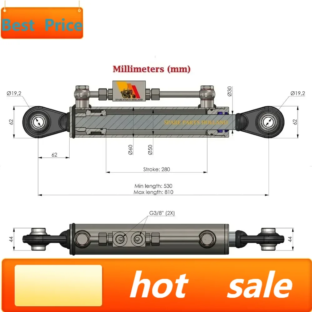 

Горячая распродажа: Гидравлический верхний навесной рычаг Cat 1-1 с блокировочным механизмом - Мин. комплектация 20-7/8 дюймов макс. 31-7/8"