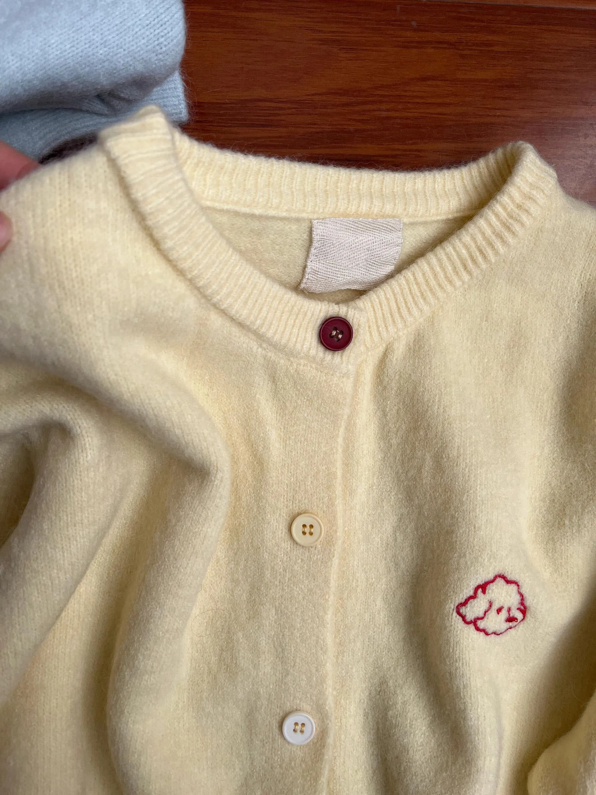 Dames los casual gebreid open vest binnenkleding herfst winter nieuwe Sle beer/varken/dier patroon geborduurd...