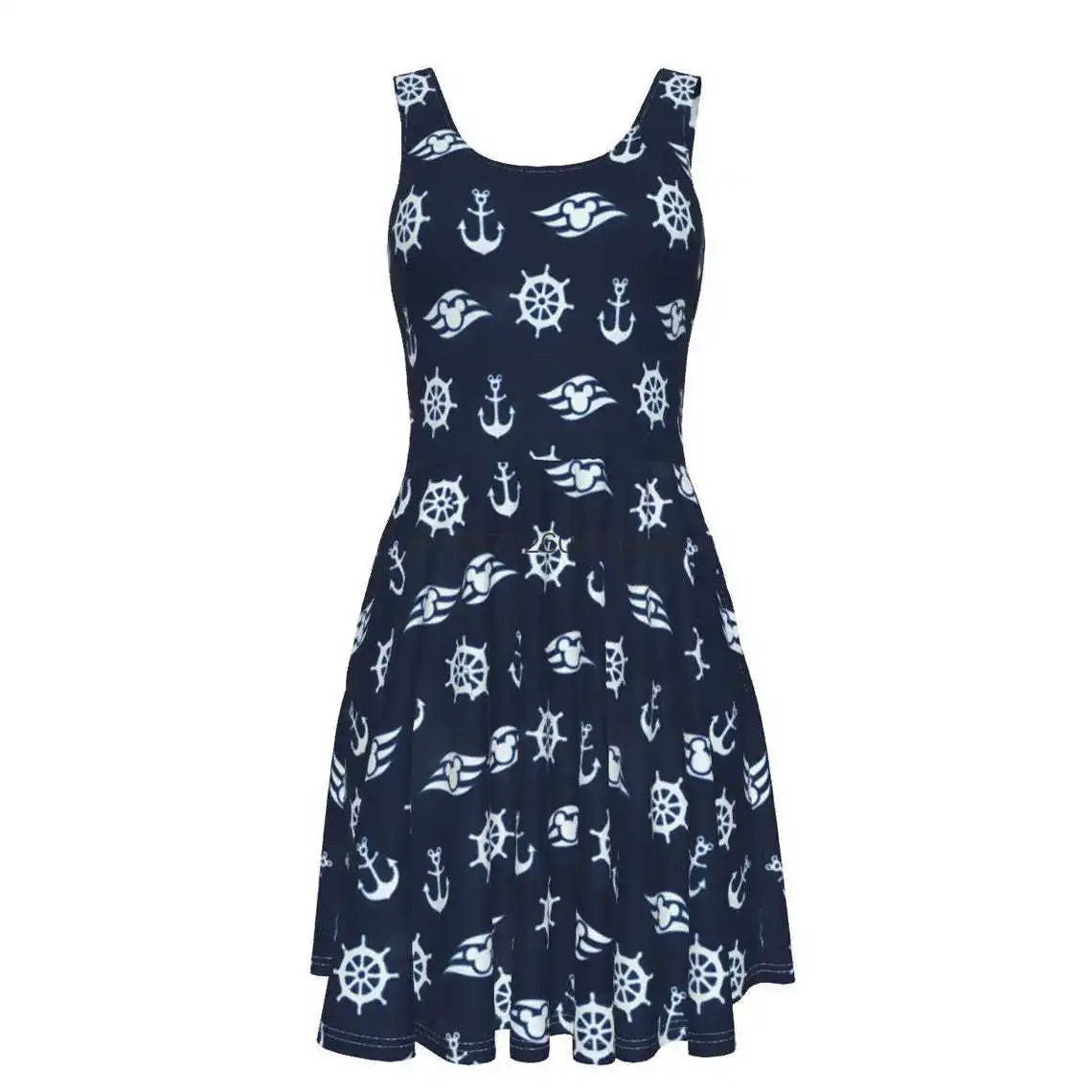 Disney Cruise Dress Disney Vacation Skater Dress Nautical Dress Summer Fashion Sling Print Sexy Skinny Pirate Party Women Dress