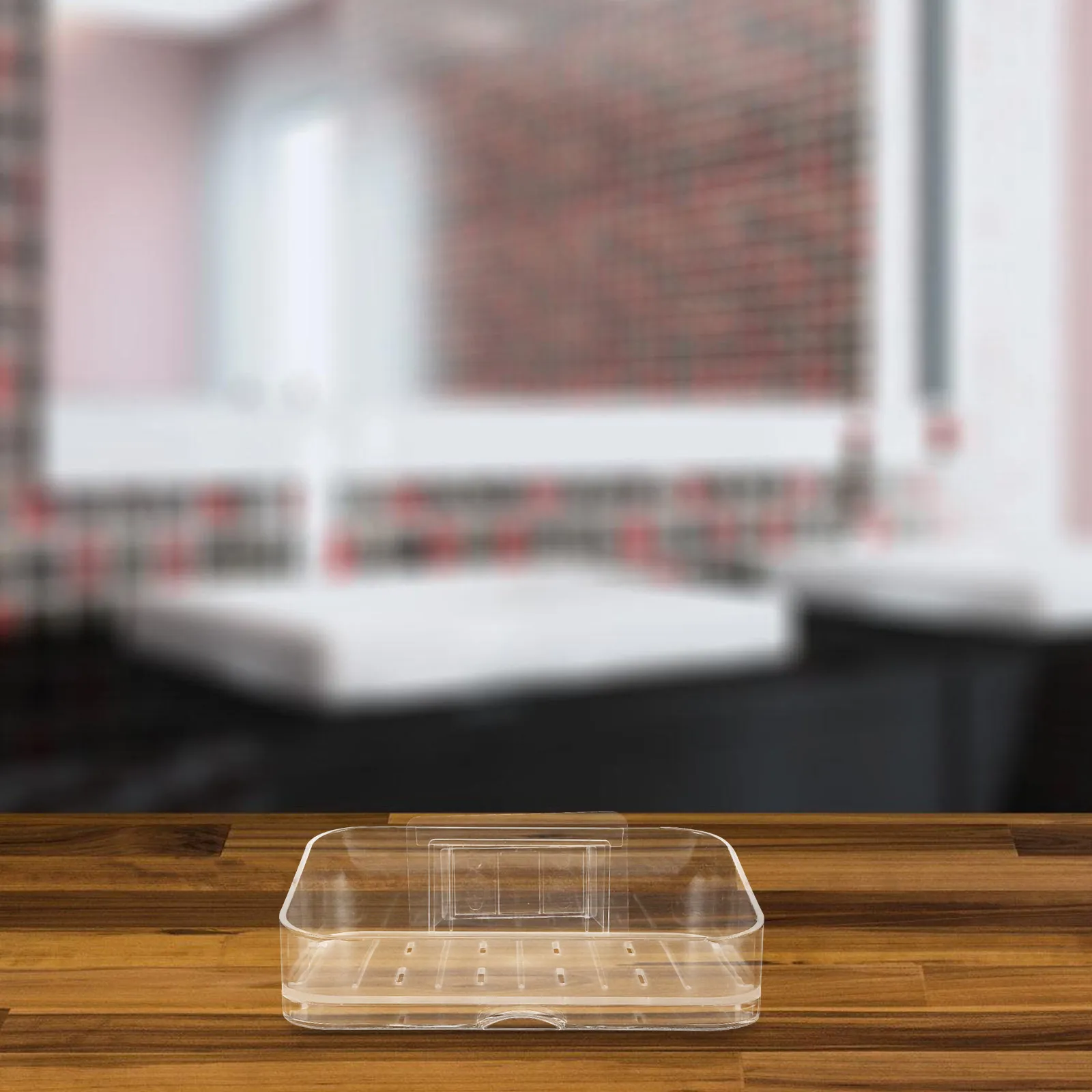 2pcs Self-Draining Soap Holder for Kitchen & Bathroom Wall Mount, Space-Saving Organizer Tray