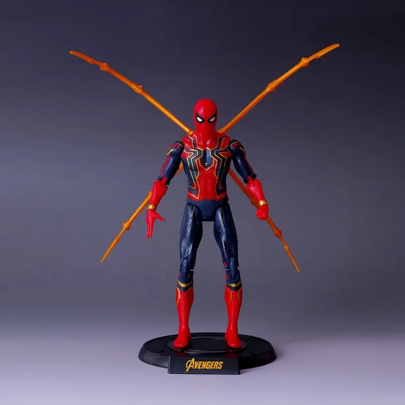 Marvel Comics The Avengers Action Doll Set Hulk Thanos Spider-Man Iron Man Captain America Collection Model Toy Gifts. - view 6
