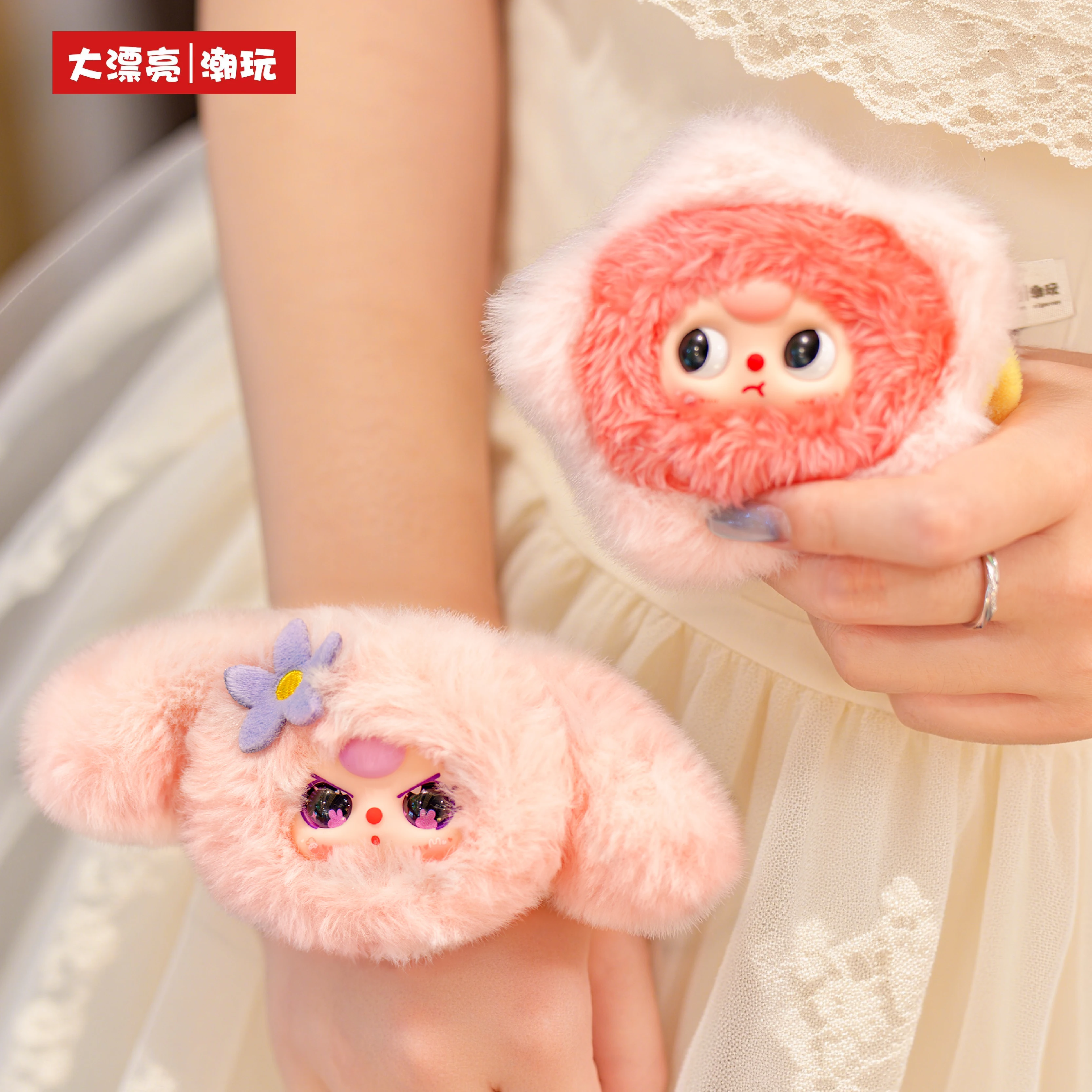 Baby Drie Bloem Haarring Serie Pluche Blind Box Schattig Haar Touw Hoofdband Prachtige Haarcirkel Hoofddeksels Speelgoed Mystery Box Gift