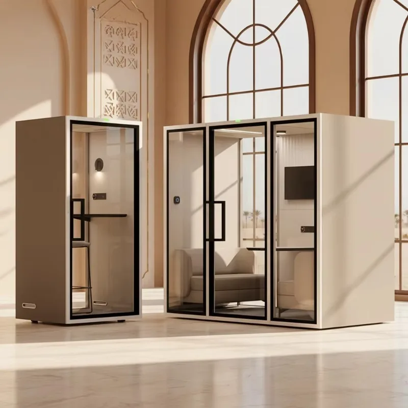 Custom Soundproof Work Booth Office Pod Acoustic Private Work Cabin Home Office Meeting Room Noise Reduction Space Device