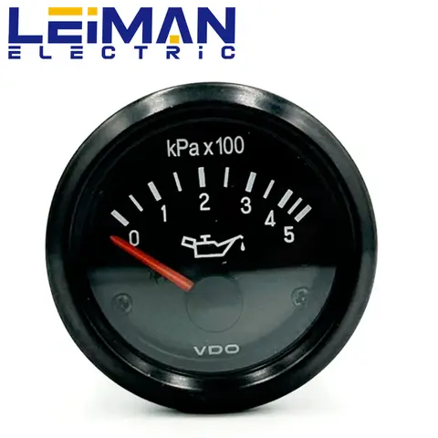 VDO 오일 압력 게이지 디젤 발전기 엔진 부품, 500kpa 옵션, 12V, 24V, 52mm VDO 오일 압력 게이지 디젤 발전기 엔진 부품, 500kpa 옵션, 12V, 24V, 52mm