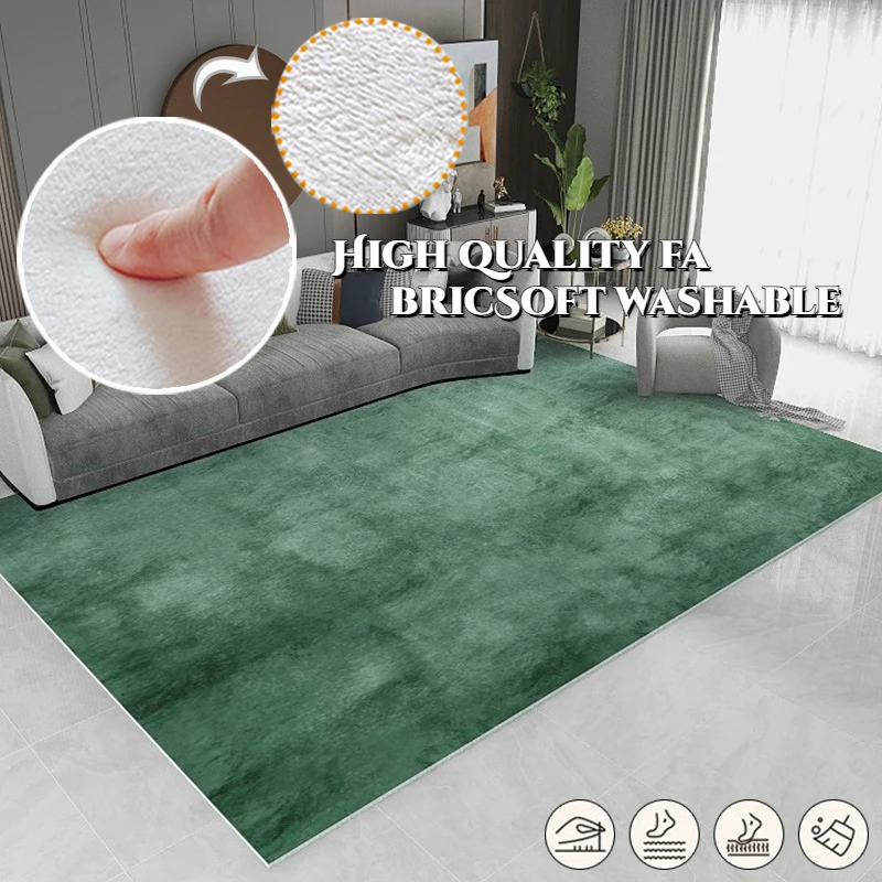 Nordic Solid Color Carpets Living Room Decoration Bedroom Area Rugs Decoration Home Washable Soft Large Carpet 160x230 Floor Mat