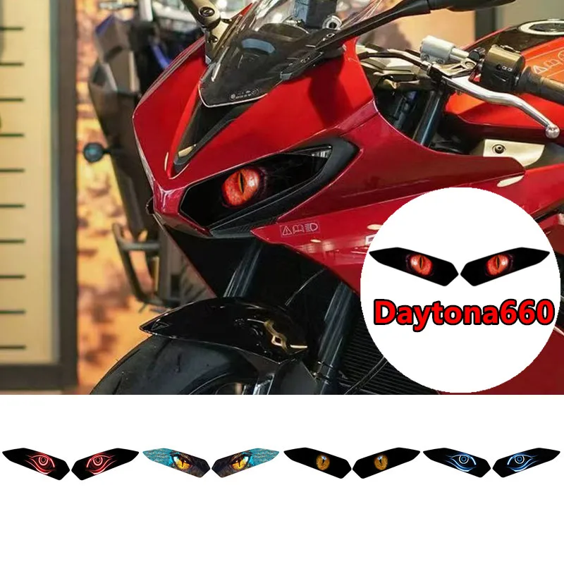 

Motorcycle Accessories Headlight Guard Stickers Headlamp Protective Stickers For DAYTONA 660 2024 Daytona660 STICKERS