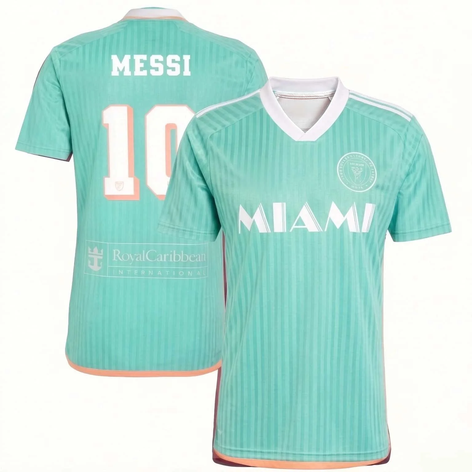 Parent‑child South American Soccer Style Short‑sleeve T‑Shirt White Pink‑Cyan Anchor Crown Print Breathable Athletic Top