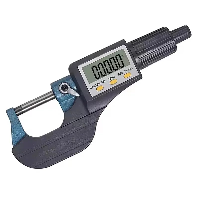 CQMF-0.001Mm Electronic OD Micrometer 0-25Mm Digital Micrometer Carbide Tip Measuring Tool Caliper Gauge Micrometer