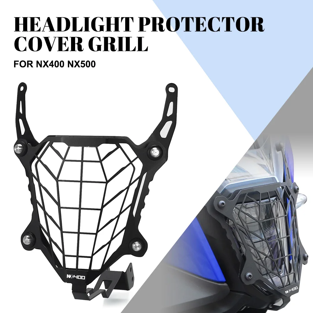 

For HONDA NX400 NX500 Motorcycle Accessories Headlight Light Grille Protector Cover Protective Guard NX 400 NX 500 2024 2025