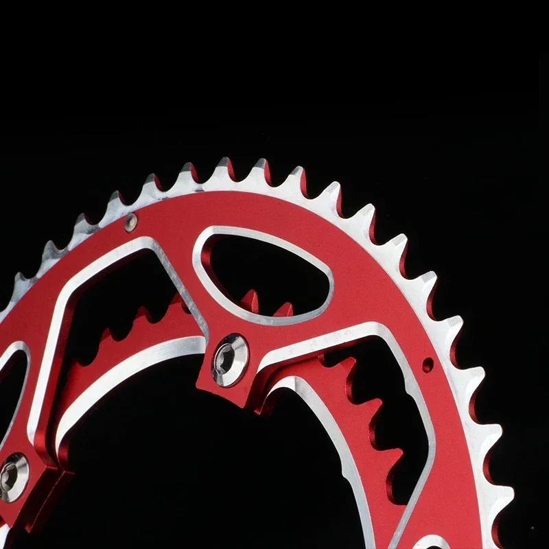 Anel De Bicicleta De Disco Duplo, Road Bike Crankset, Anel De Bicicleta, Compatível, 9 Velocidade, 10 Velocidade, 11 Velocidade, 53-39T, 130 BCD, Acessórios de Bicicleta