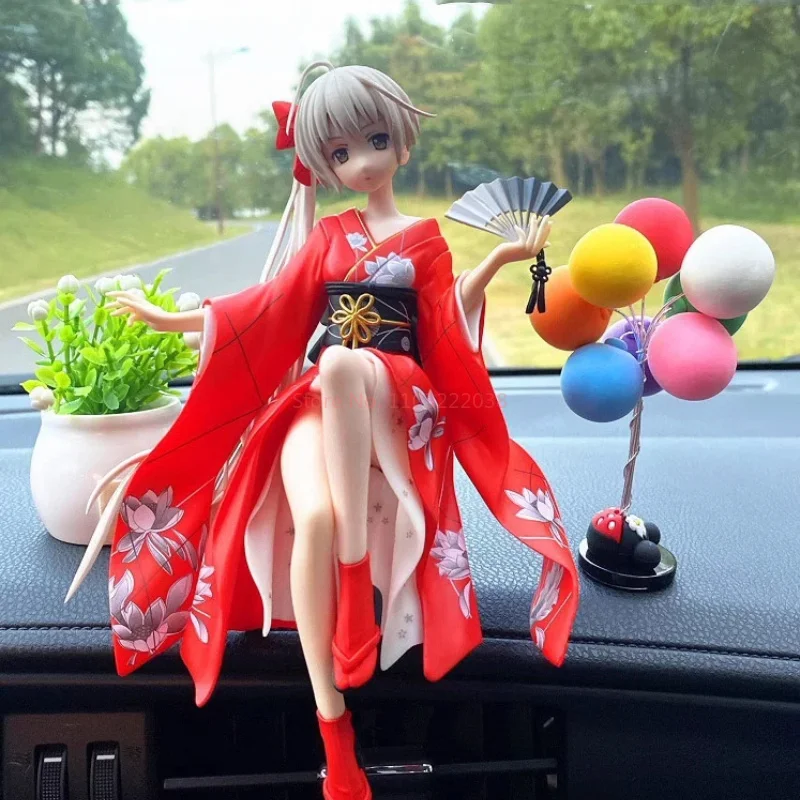 Yosuga no sora yunohara sora anime figura ornamento de carro criativo console central ornamento decoração interior fragrância homem presente