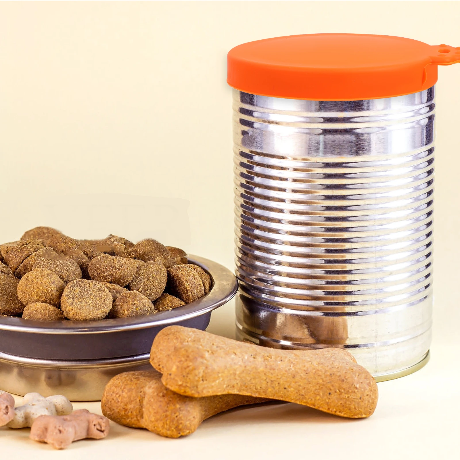

6 Pcs Can Lids Soda Reusable Silicone Dog Food Covers Pet Storage Containers Silica Gel