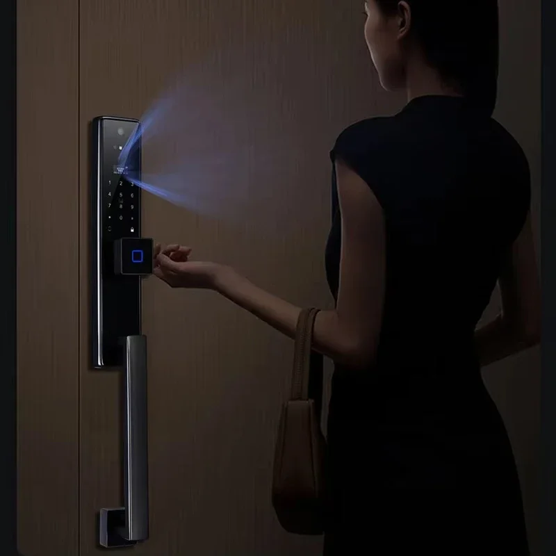 Smart Home Security Tuya App Wifi ประตูล็อค Face Recognition อิเล็กทรอนิกส์อัจฉริยะลายนิ้วมือสมาร์ทประตูล็อค