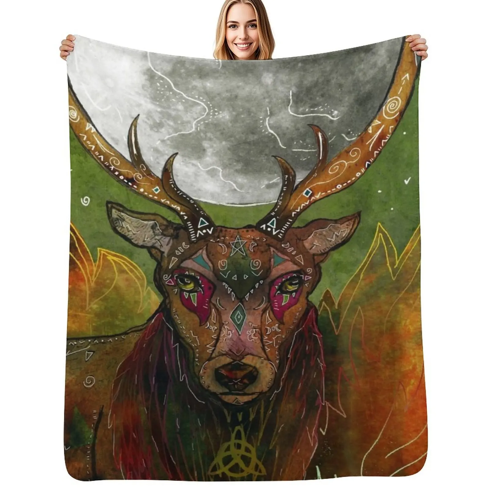 The Sacred Union Throw Blanket Personalized Gift Beach Quilt Softest Polar wednesday Blankets