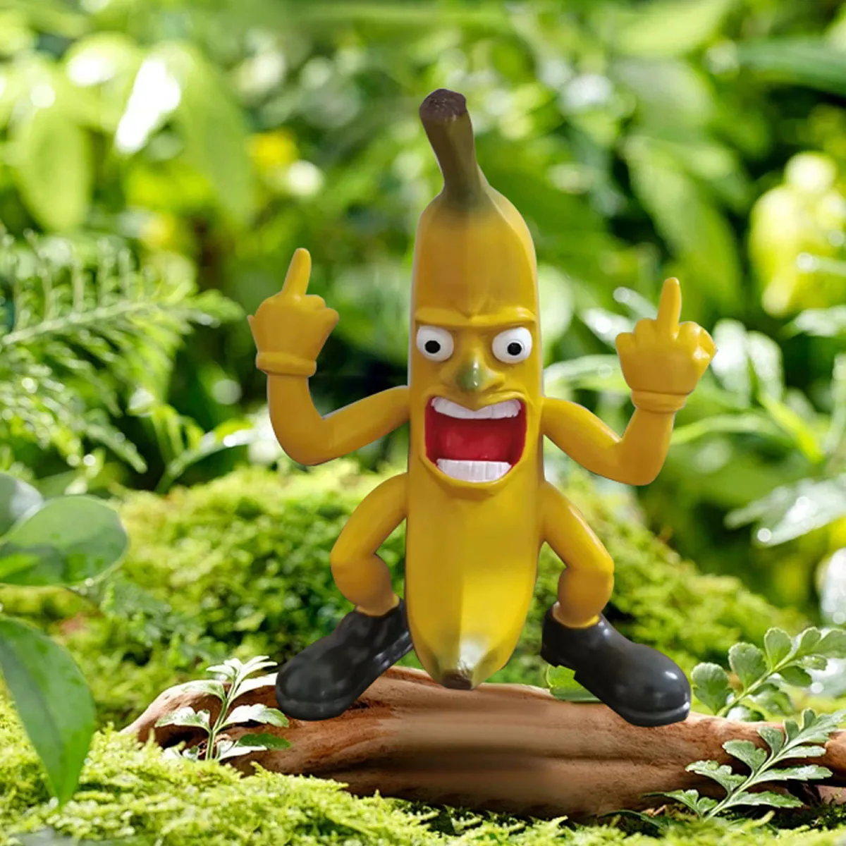 Creative and Fun Banana Man Statue Resin Crafts Decoration Middle Finger Small Gift Middle Finger