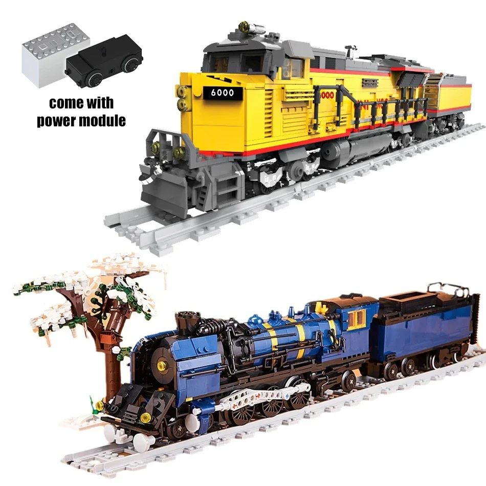 NEW Technical  Electric The Orient Express Train Building Blocks Creative City Steam Train Model Bricks For Kids Gifts