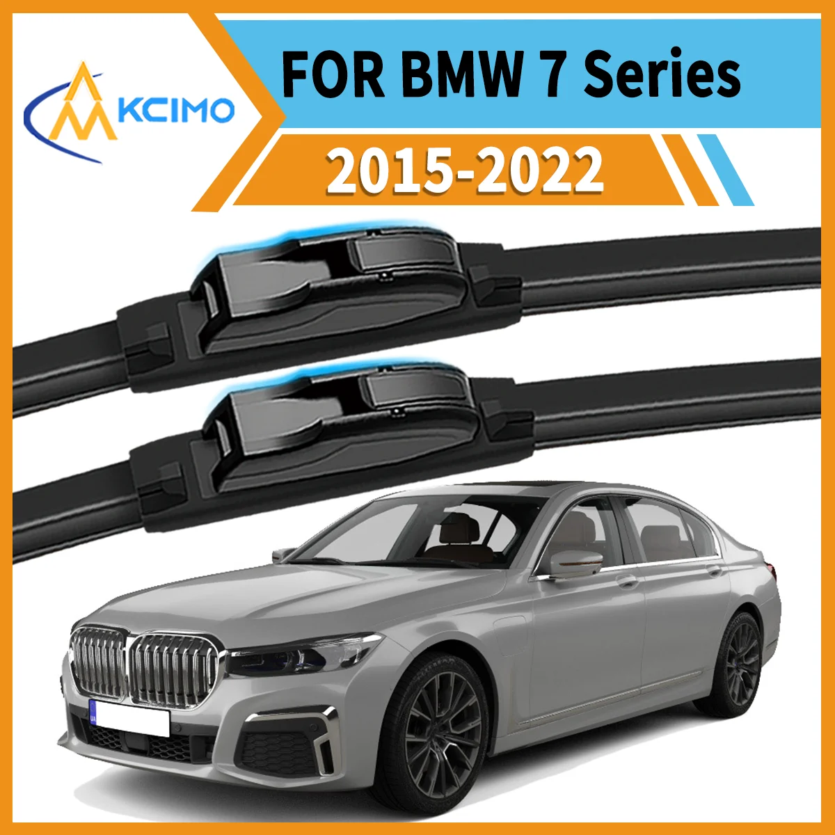 

Smooth & Silent Wiping 2PCS Wiper Blades for BMW 7 Series G11 G12 2015-2022 All-Weather Performance Clear View Safe Driving