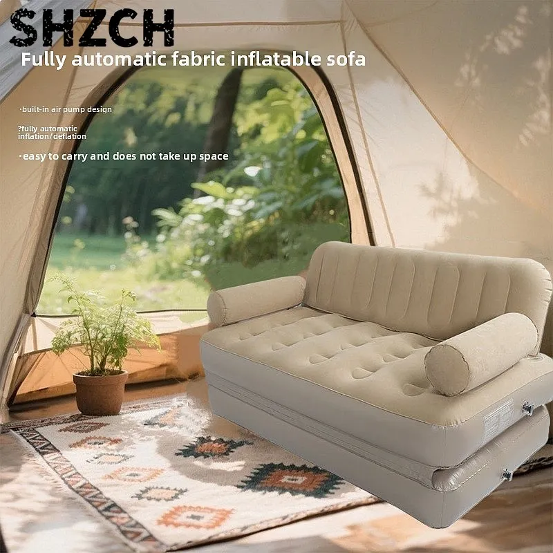Folding Outdoor Camping Automatic Inflatable Mattress Portable Double Sofa Bed