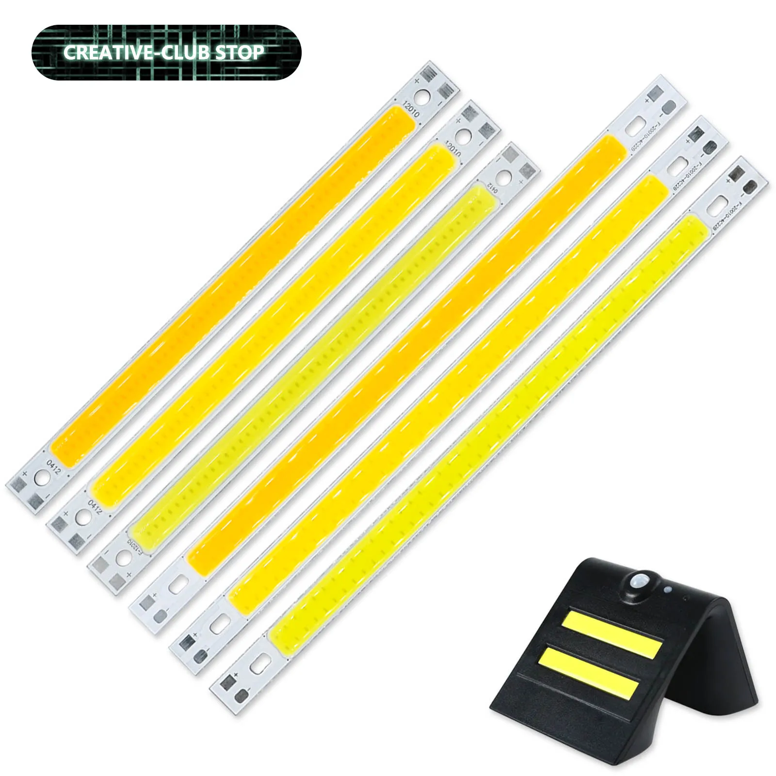 6W 12W 120*10mm 200*10mm LED COB Light Source DC12-14V Warm Natural Cold White 400mA 1000mA Light DIY LED Strip Chip Module Bulb