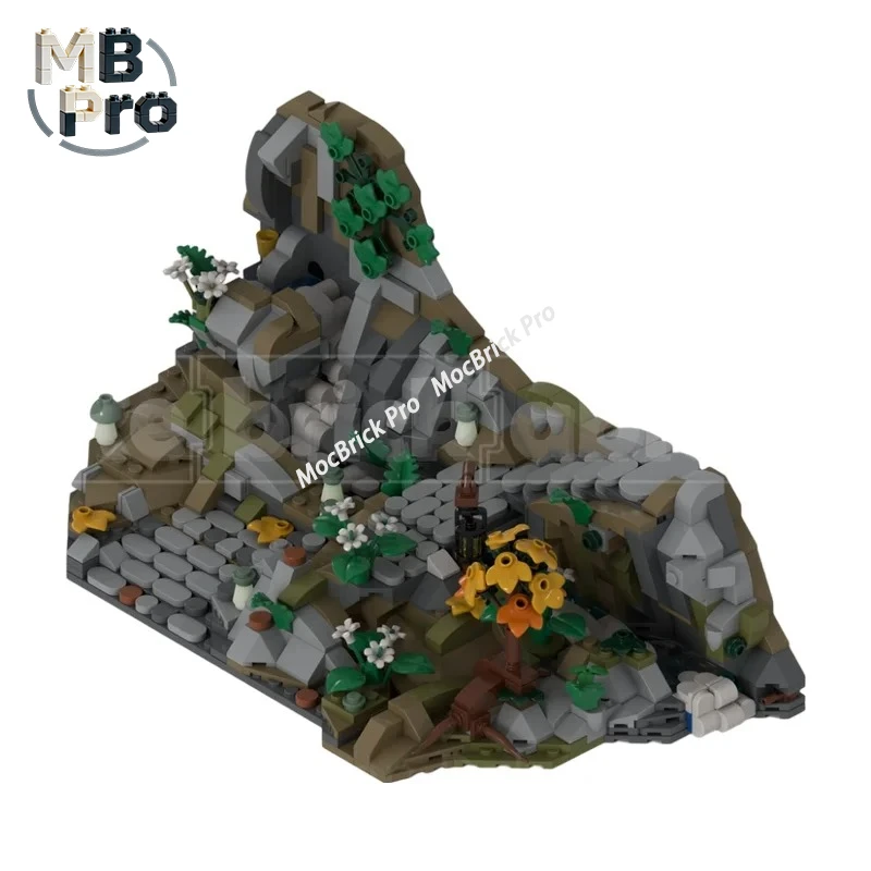 Retro Medieval Elven Fortress Expansion Bricks, Creative MOC Assembly Blocks for Expanding Fantasy Castle Scene Layout