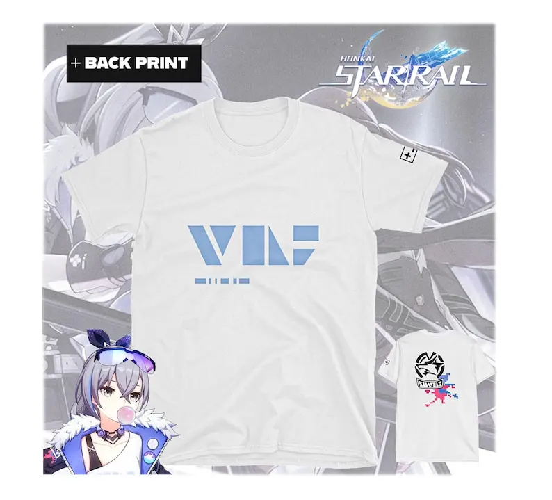 

Honkai Star Rail Silverwolf Style T-Shirt | Stellaron Hunter Silver Wolf | HSR Gacha Gaming Fan Merch | Anime Unisex Tee