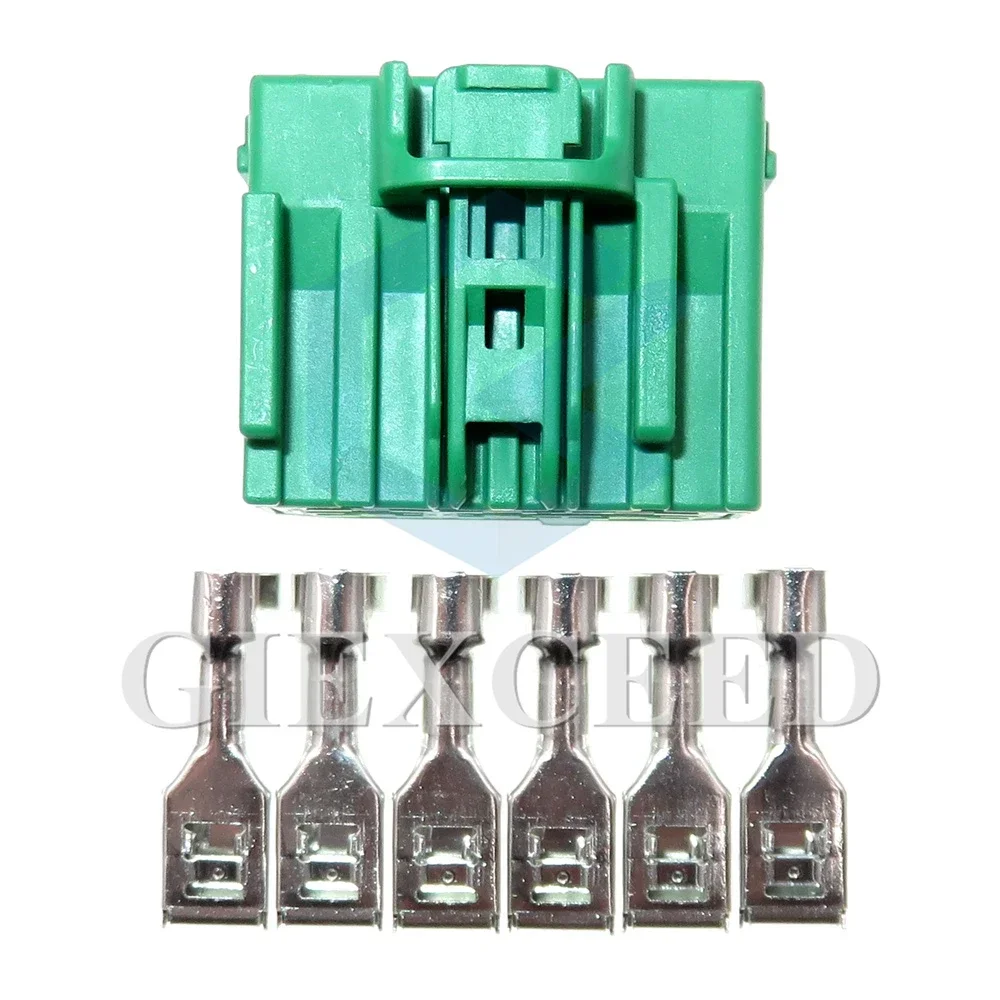 1 Set 6 Pin 7283-3741-60 Automobile High-power Wire Socket 6.3 Series Car Large Current AC Assembly Unsealed Connector